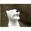 Image 4 : Ivory polar bear 6" tall by HB Slwooko with baleen claws, nose and eyes (33)