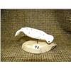Image 1 : Ivory seal on bone base with inlaid baleen 4" long (33)