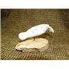 Image 2 : Ivory seal on bone base with inlaid baleen 4" long (33)