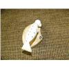 Image 3 : Ivory seal on bone base with inlaid baleen 4" long (33)