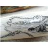 Image 3 : Huge walrus tusk 32" long by Rashidi with  whaling scene entitled "Whaler Navarch among ice" (33)