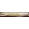 Image 9 : Huge walrus tusk 32" long by Rashidi with  whaling scene entitled "Whaler Navarch among ice" (33)
