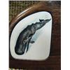Image 4 : Ivory inlayed tribute to Charles W. Morgan with whales, whaling ship, sea gull and sailor 5" tall (3