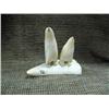 Image 1 : Very old carving of 2 ivory whale's tooth penguins- one beak has been repaired (33)