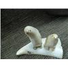 Image 4 : Very old carving of 2 ivory whale's tooth penguins- one beak has been repaired (33)
