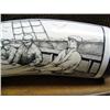Image 2 : Ivory tusk 7" long of sailors and boat unreadable signature (33)