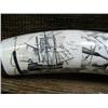 Image 1 : Ivory tusk by R.E.D. 10" long with harpooner, boat and breeching whale (33)