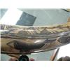 Image 5 : Huge outrageous fossilized mastodon tusk 40" long  with whaling scene, sailor, walrus, whales, schoo
