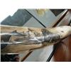 Image 6 : Huge outrageous fossilized mastodon tusk 40" long  with whaling scene, sailor, walrus, whales, schoo