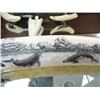 Image 3 : Walrus tusk 29" long with various whales and ships by Rashidi (33)