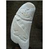 Image 2 : Carved whale tooth 7.5" tall with whale and whaling ship - may be imported (33)