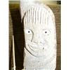 Image 2 : Whale bone carving by Alaska Native with unreadable signature 12" ivory and  baleen eyes (33)