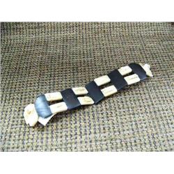 Very old and worn ivory and baleen watch band (33)