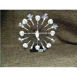 Spirit mask of baleen and ivory 6" tall by Jay Kokuluk (33)