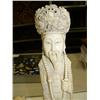 Image 2 : CHOICE on 2: Elephant ivory oriental figures, very old, 17" tall, 3" wide, male figure (33)