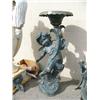 Image 1 : Cast iron  angel holding urn 53" tall 20"wide (3)