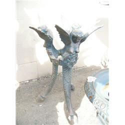 3 angel cast iron stand 26" tall 18" wide (3)