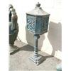 Image 1 : Cast iron mail box, with key 42" tall 14" wide (3)