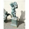 Image 1 : Cast iron child statue on pedestal 46" tall 15" wide (3)