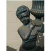 Image 2 : Cast iron child holding urn 52" tall 19" wide (3)