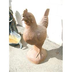 Large cast iron chicken 36" tall 26" wide (3)