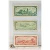 Image 2 : 1954 $1 $2 BILLS & 1967 CANADA $1 COMMERATIVE