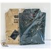 Image 1 : NEW MEN'S SHIRTS 1TAN 1FOREST GREEN SIZE L