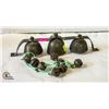 Image 1 : 2 SETS OF ANTIQUE BELLS