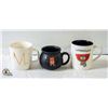 Image 1 : 3 NEW ASSORTED MUGS