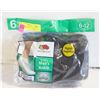 Image 1 : ANKLE SOCKS BLACK 6-12 SIZE 6-PACK FRUIT OF