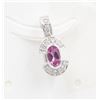 Image 1 : #134-PINK SAPPHIRE PENDANT