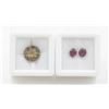 Image 1 : #191-PHODOLITE GARNET 1.95 CT & LEMON QUARTZ 4.68C