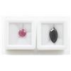 Image 1 : #187-SMOKEY QUARTZ  3.60CT & HEATED RUBY  2.35 CT