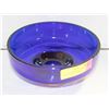 Image 1 : 9" WIDE BAVARIAN COBALT BLUE AND GOLD FRUIT BOWL