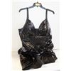 Image 1 : BLACK FASHION NOVA FAUX LEATHER DRESS -