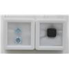 Image 1 : #228-SKY BLUE TOPAZ 2.25 CT  & BLACK ONYX  4.25 CT