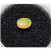 Image 1 : 14) NATURAL OVAL .75 CT FIRE OPAL GEMSTONE, READY