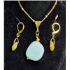 Image 2 : 7) NATURAL FREE FORM ADCENTURINE PENDANT ON 18"