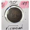 Image 1 : 20)PRINCE EDWARD ISLAND 1871 VICTORIAN LARGE PENNY
