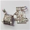 Image 1 : JP947-115 SILVER LOT OF 2 CZ PENDANT