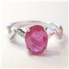 Image 1 : JP947-109 SILVER RUBY CZ RING