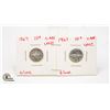 Image 1 : 1967 X 2 UNCIRCULATED DIMES SILVER