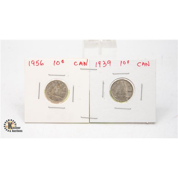 1956/1939 SILVER DIMES