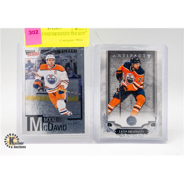MCDAVID AND DRAISAITL HOCKEY CARDS