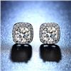 Image 1 : 1 CT GRA CERTIFIED MOISSANITE 925 SILVER EARRINGS