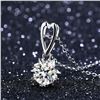Image 3 : 2 CT GRA CERTIFIED MOISSANITE 925 SILVER NECKLACE