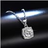 Image 2 : 1 CT GRA CERTIFIED MOISSANITE 925 SILVER NECKLACE