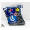 Image 1 : BLACK CREW SOCKS 12-16 SIZE FRUIT OF THE