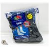 Image 1 : BLACK CREW SOCKS 12-16 SIZE FRUIT OF THE