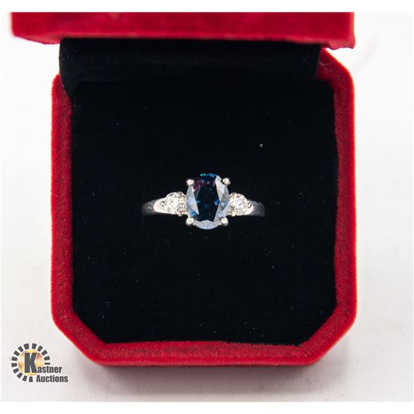 #133-ROYAL BLUE 2CT 9 X 7 OVAL CUT GRA CERTIFIED